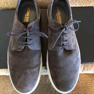 Allen Edmonds “Howard Derby” Grey Suede Sneakers 2714